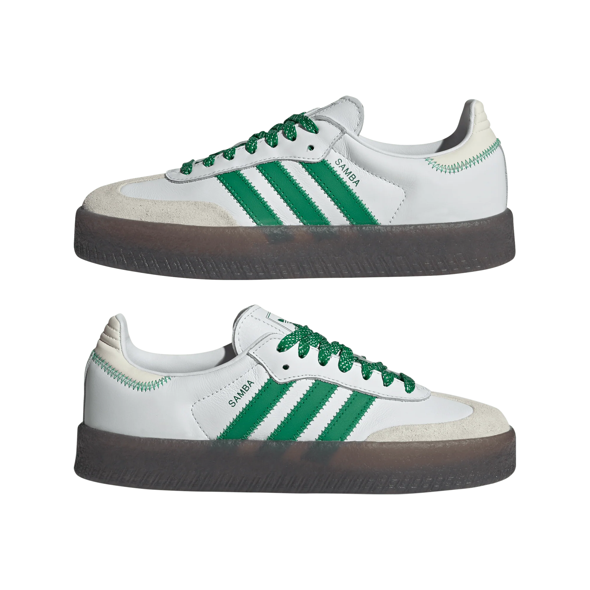 adidas Sambae Cloud White Green (Women's) - Image 2