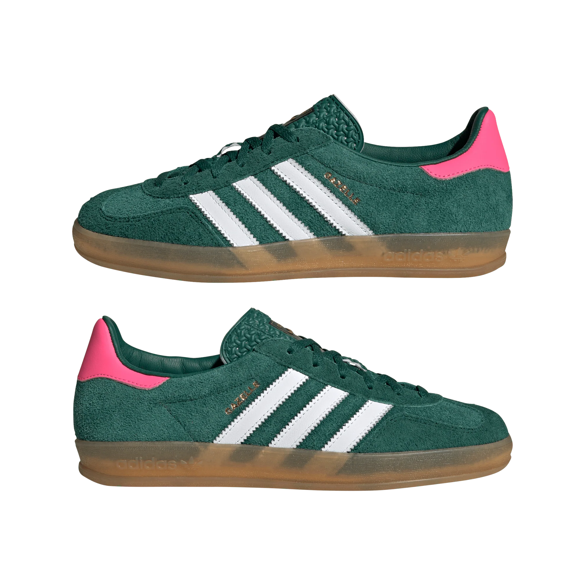 adidas Gazelle Indoor Collegiate Green Lucid Pink (Women's) - Image 2