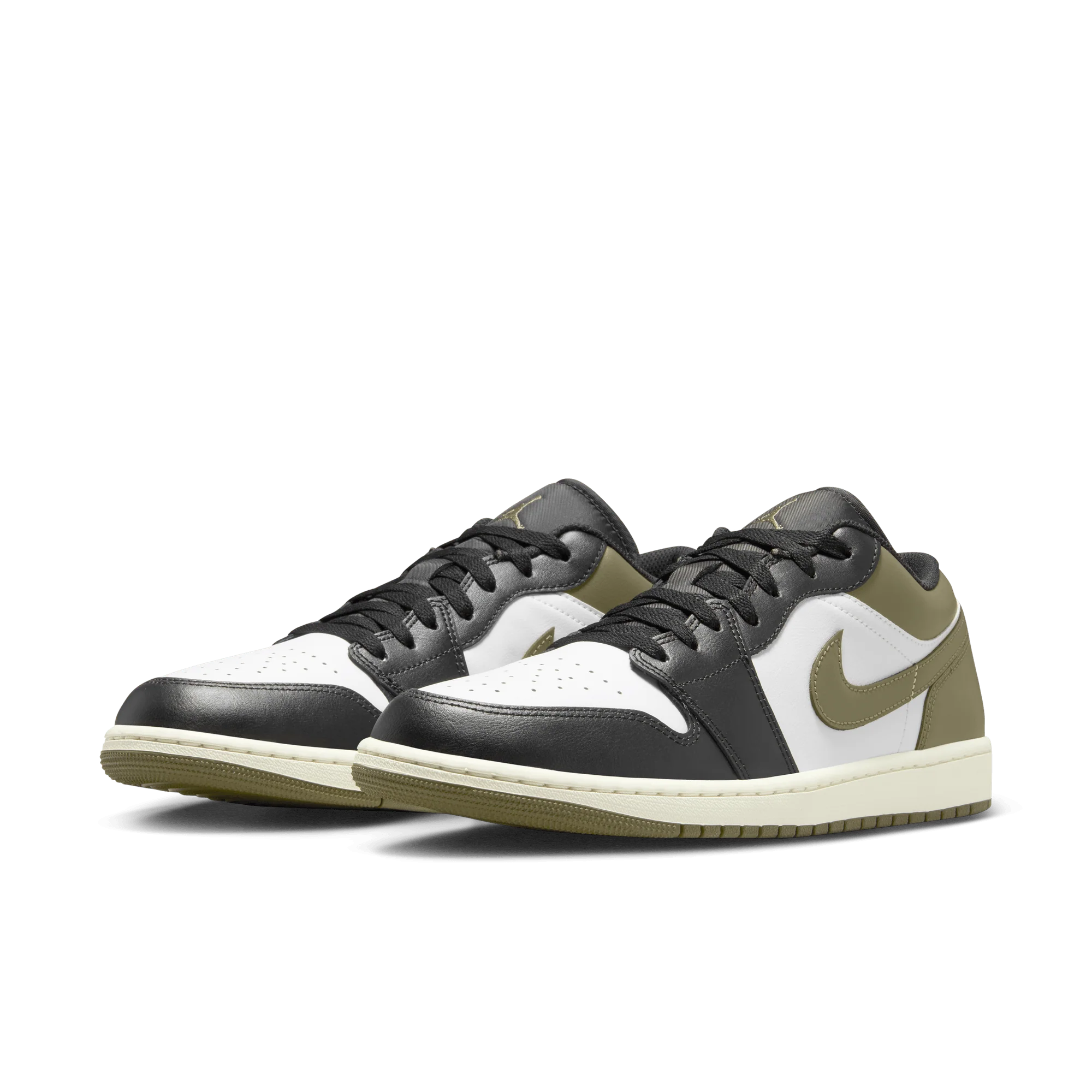 Jordan 1 Low Black Toe Medium Olive - Image 2