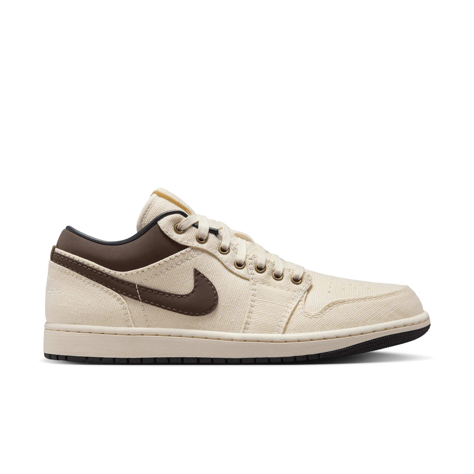 Jordan 1 Low Premium Pale Ivory Off Noir Baroque Brown