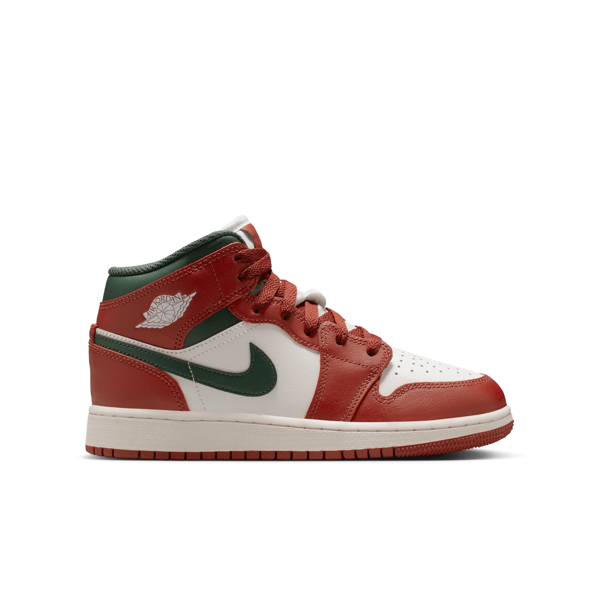 Jordan 1 Mid Redstone Midnight Green (GS)