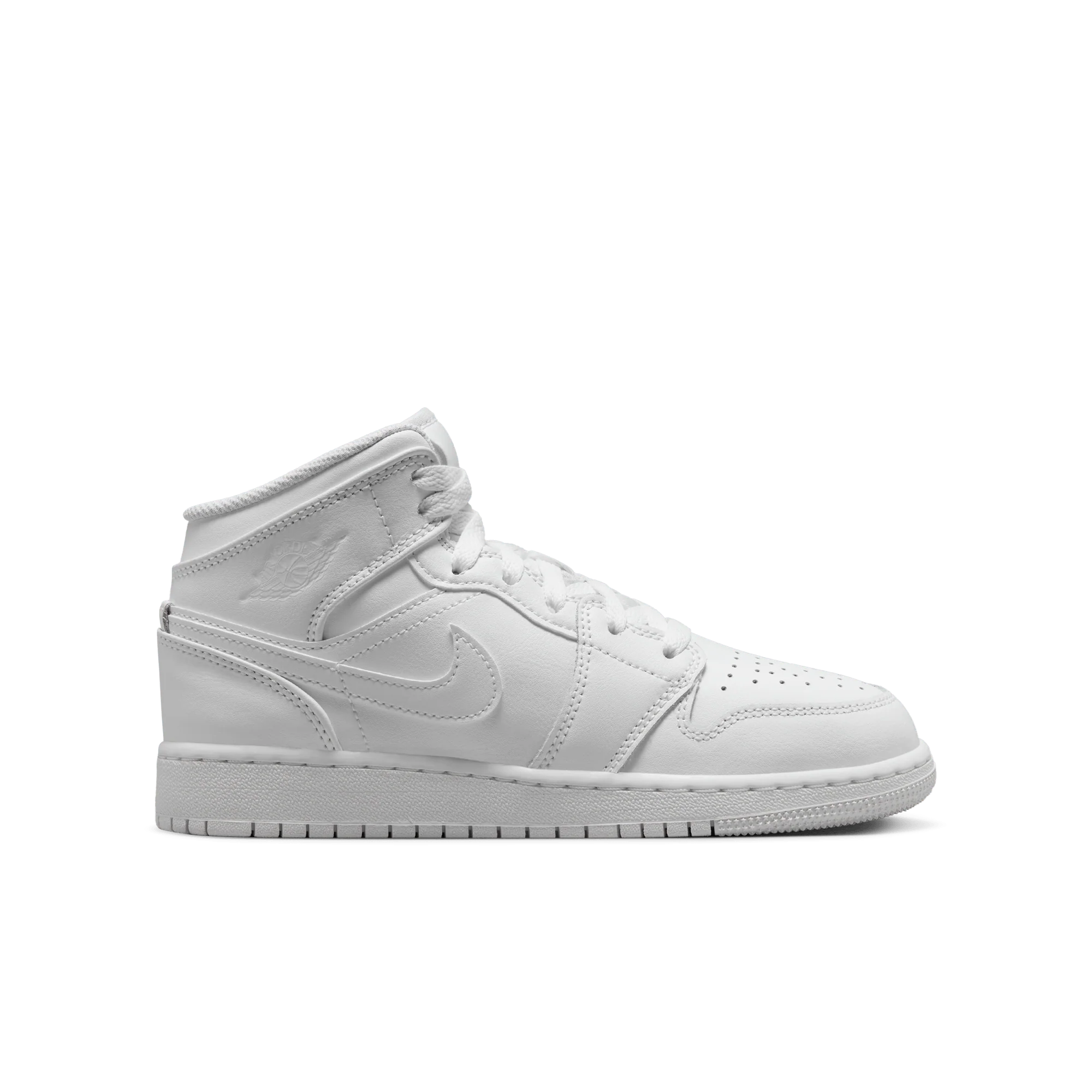 Jordan 1 Mid Triple White (2023) (GS)