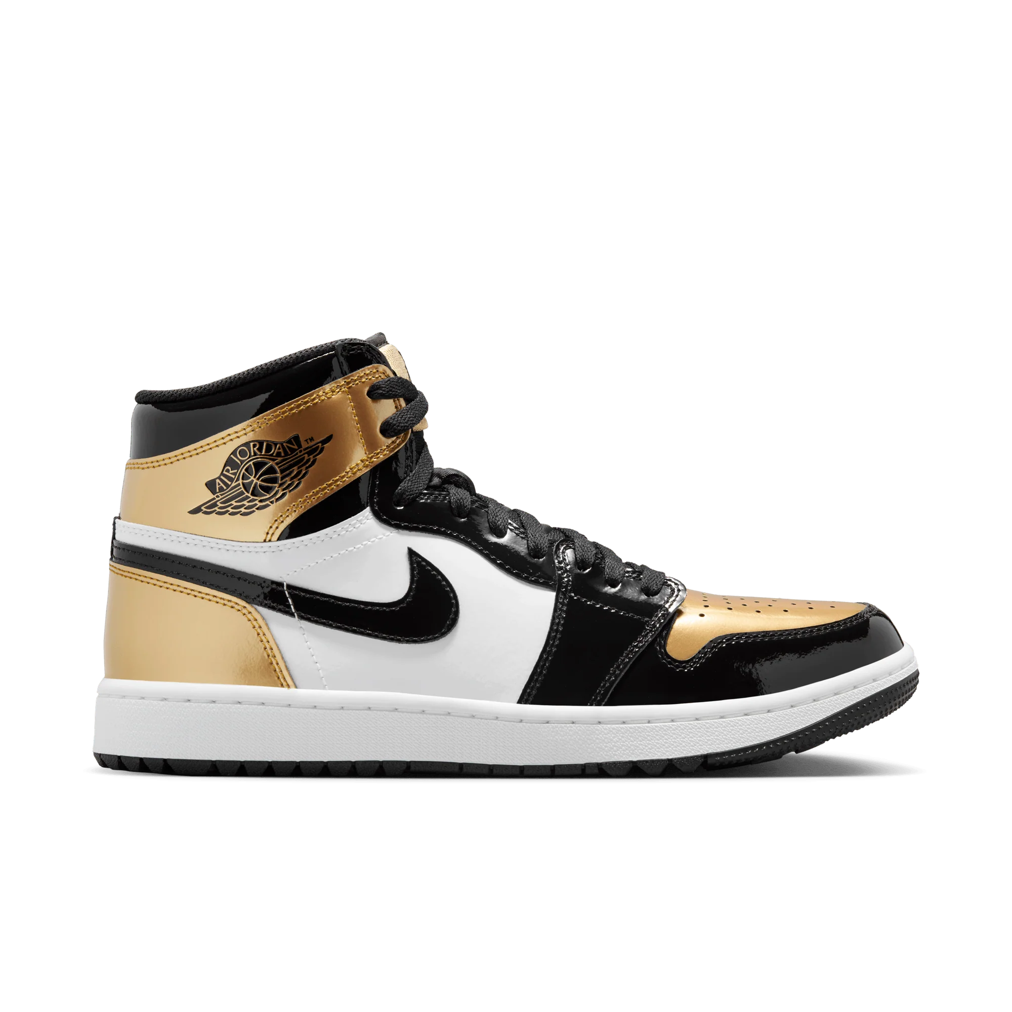 Jordan 1 Retro High Golf Patent Gold Toe