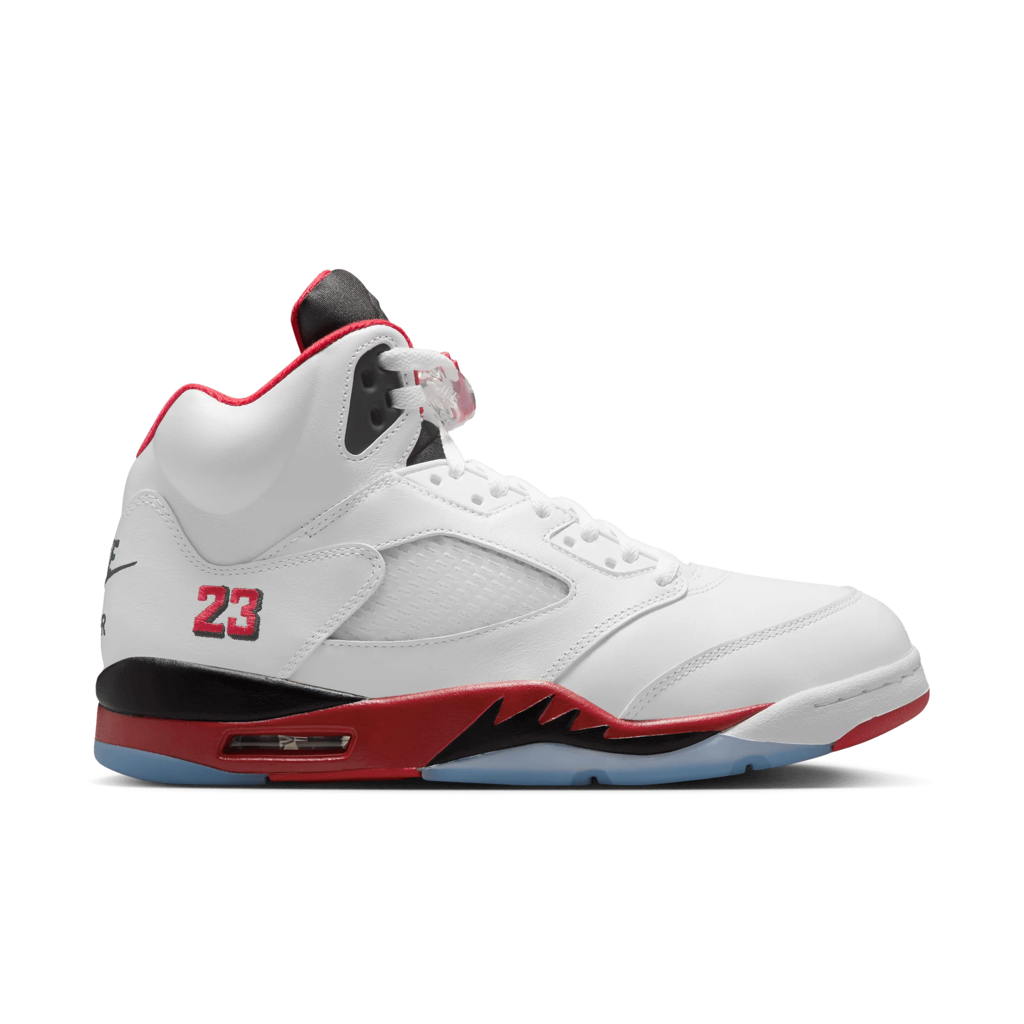 Jordan 5 Retro Fire Red Black Tongue (2025)