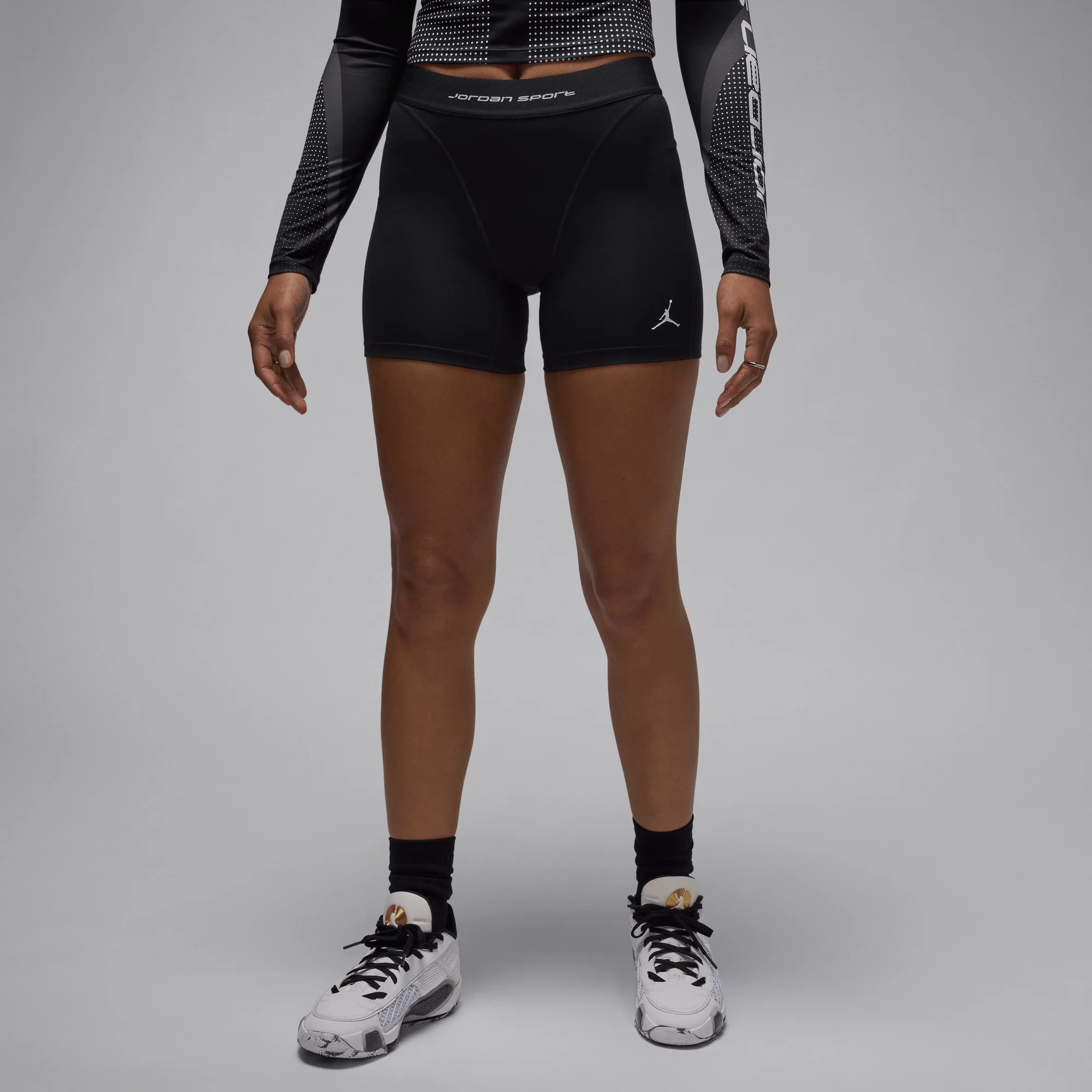 Jordan Sport Leak Protection: Period Women's Shorts Black/White