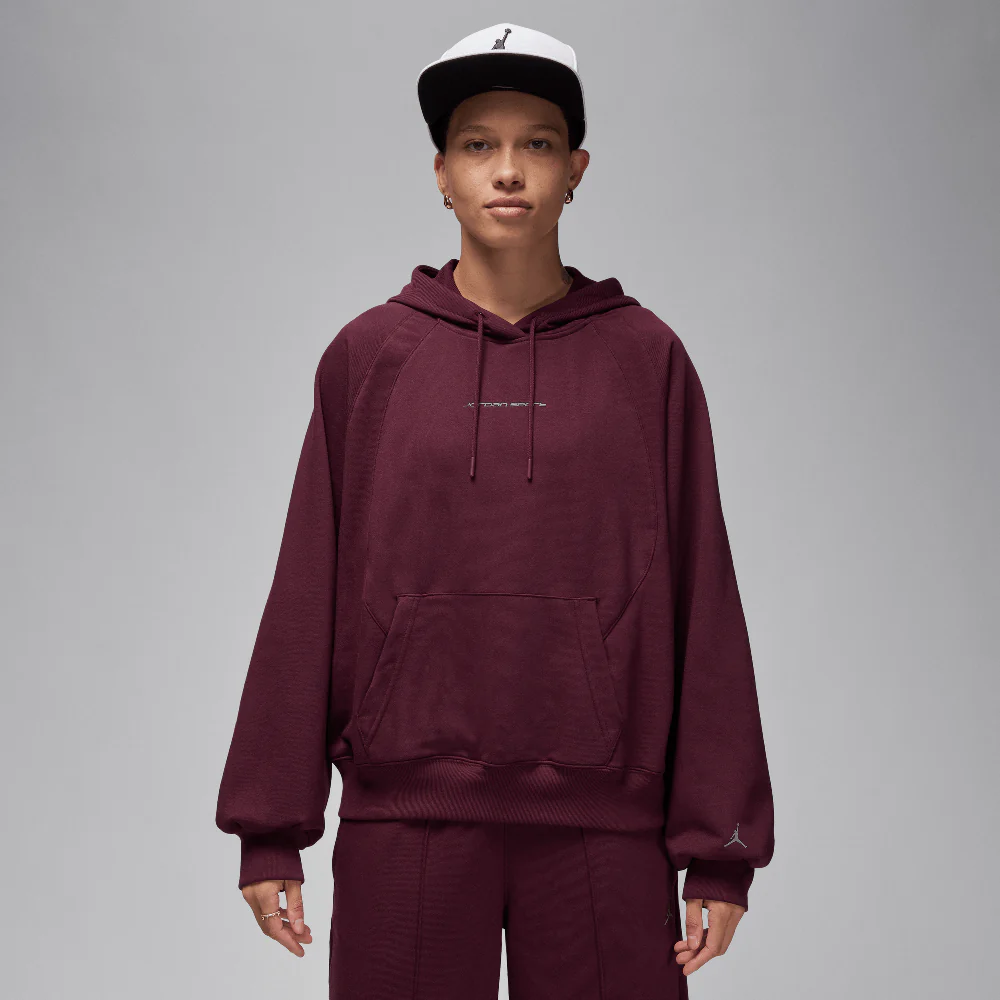 Jordan Sport Women's Graphic Fleece Hoodie Night Maroon/Stealth