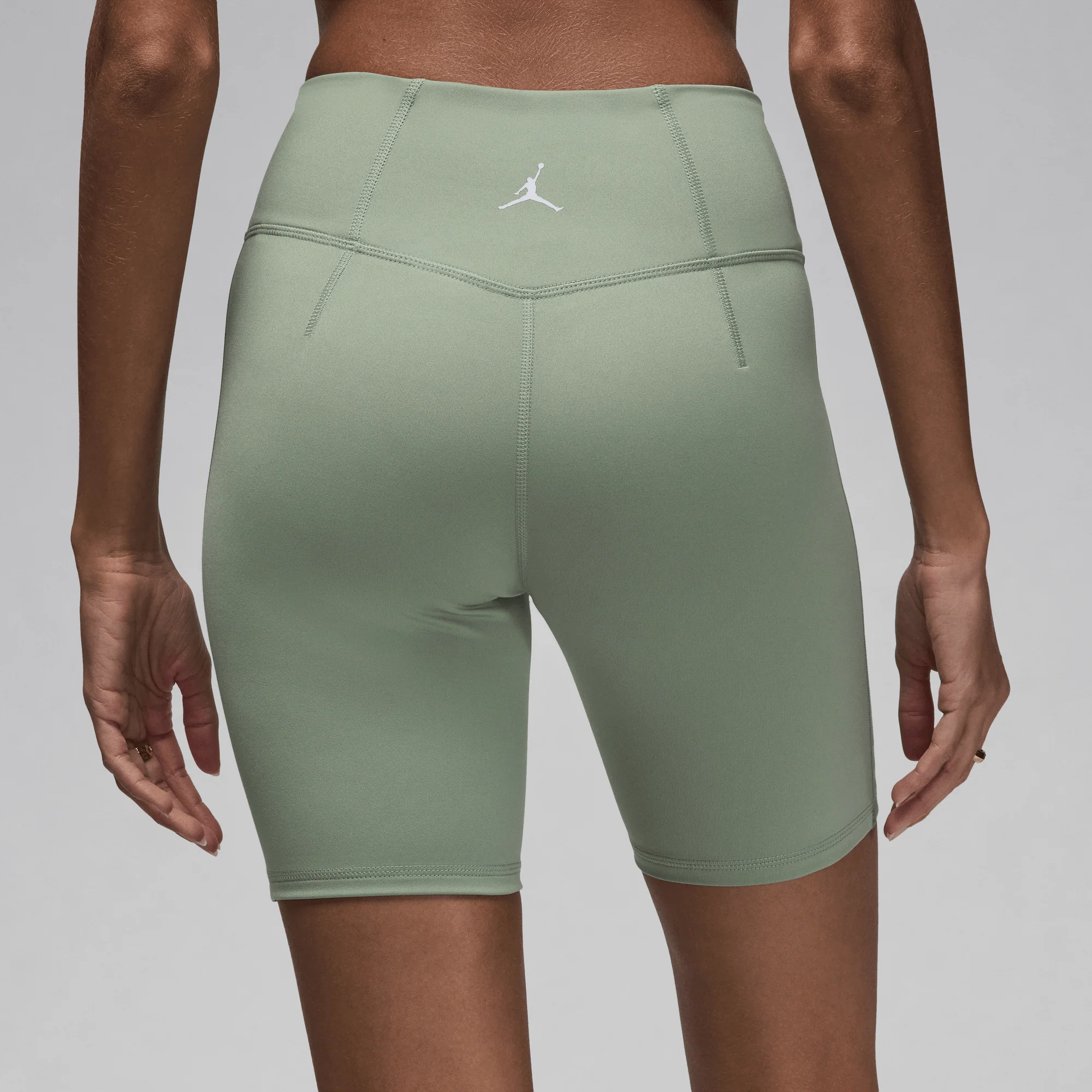 Jordan Sport Women's High-Waisted 7" Bike Shorts Jade Smoke/White - Image 2