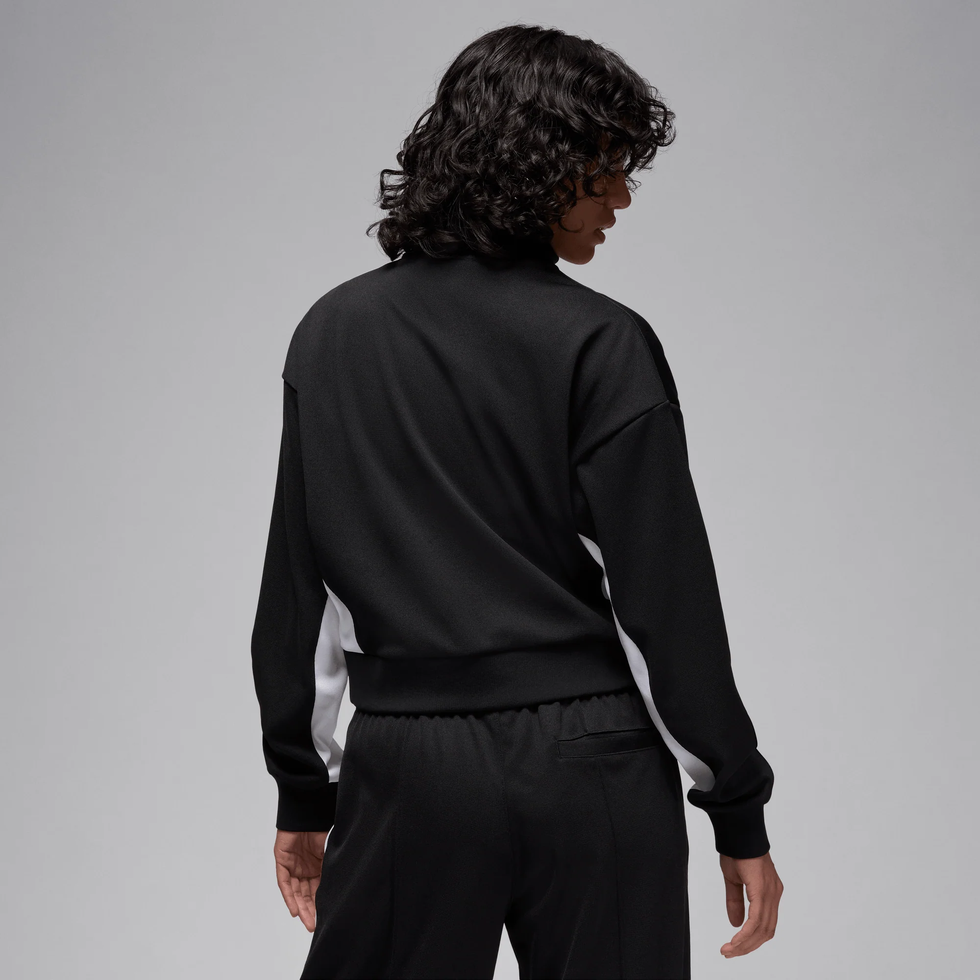 Jordan Women's Knit Jacket Black/White/White - Image 2