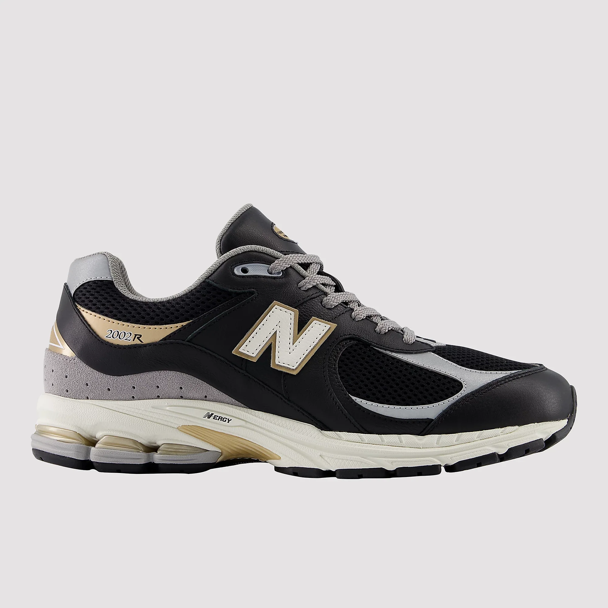 New Balance 2002R Black Sea Salt Gold Metallic