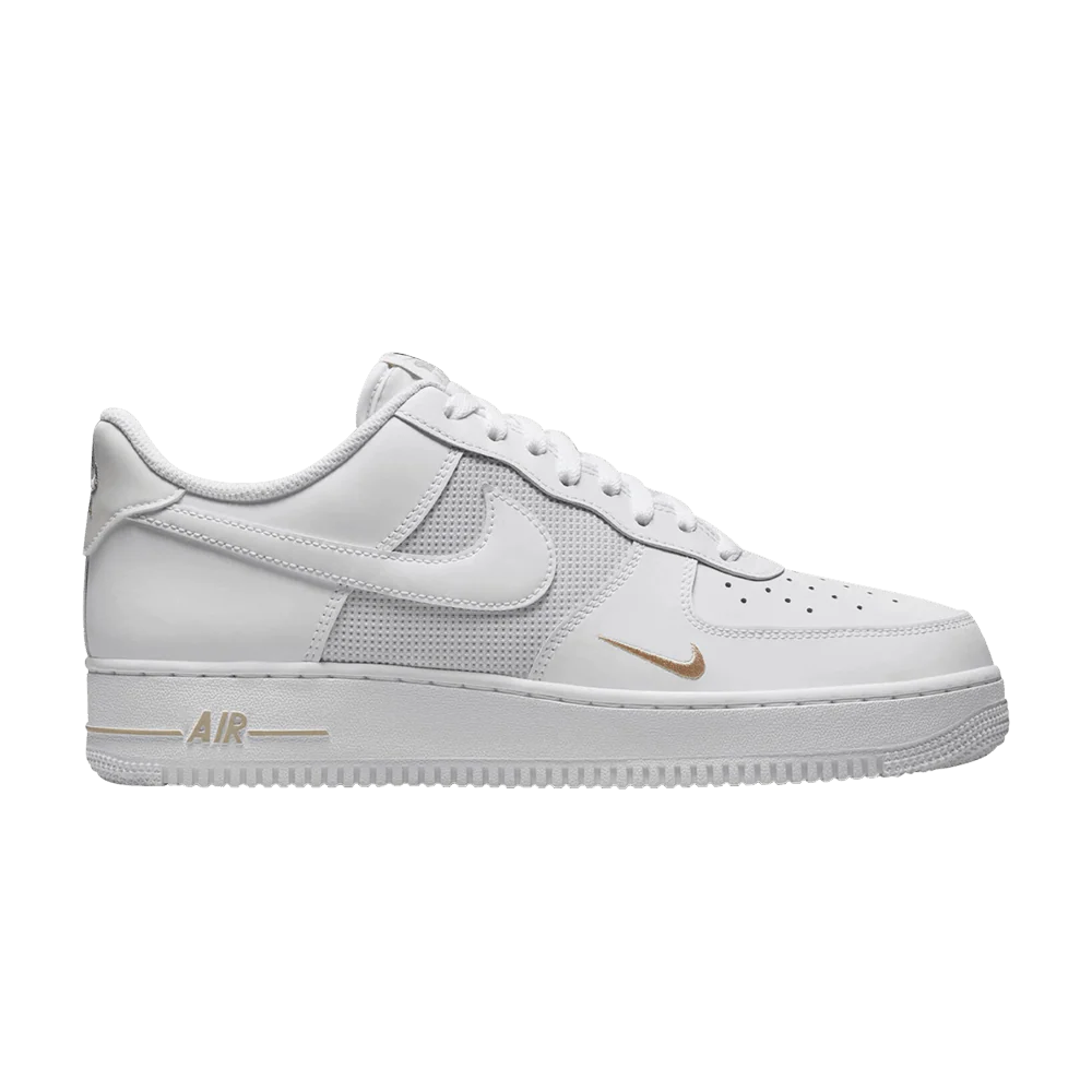 Nike Air Force 1 Low White Desert Khaki Mini Swoosh