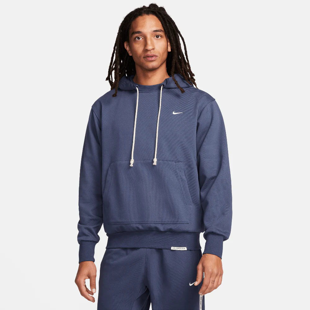 Nike Standard Issue Men's Dri-FIT Pullover Basketball Hoodie Thunder Blue/Pale Ivory