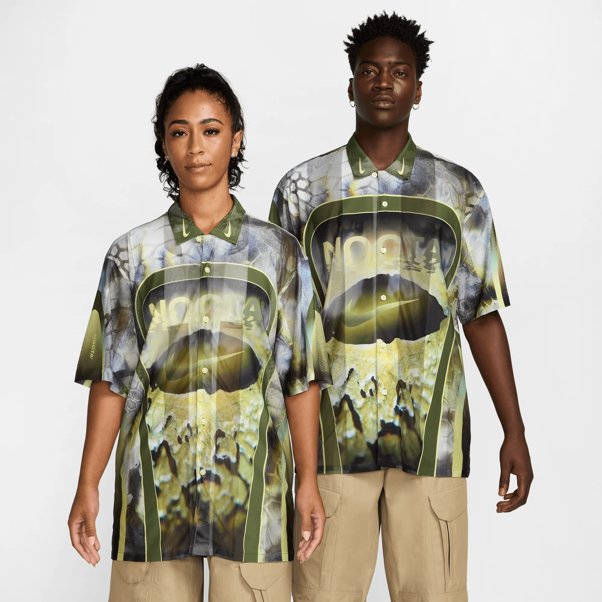 Nike x NOCTA Opal Tito Neeks Button Down Pilgrim/Oil Green/Black